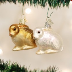 Cottontail Bunny Old World Christmas Ornament