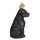 Black Labrador Old World Christmas Ornament