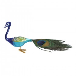 Magnificent Peacock Old World Christmas Ornament