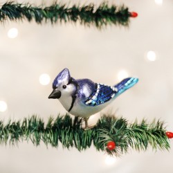 Bright Blue Jay Old World Christmas Ornament