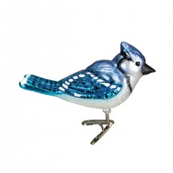 Bright Blue Jay Old World Christmas Ornament