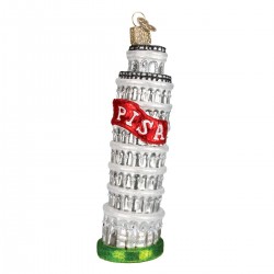 Leaning Tower of Pisa Old World Christmas Ornament