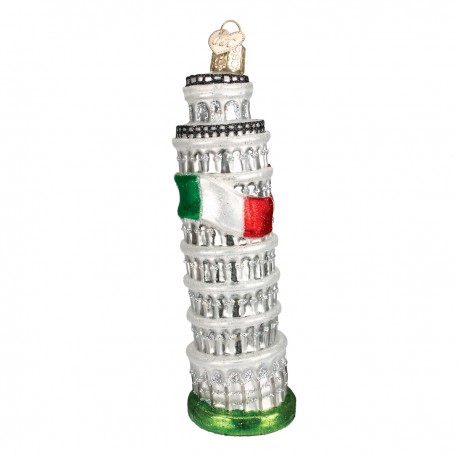 Leaning Tower of Pisa Old World Christmas Ornament