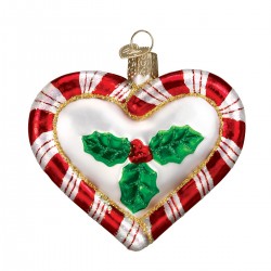 Peppermint Heart Old World Christmas Ornament