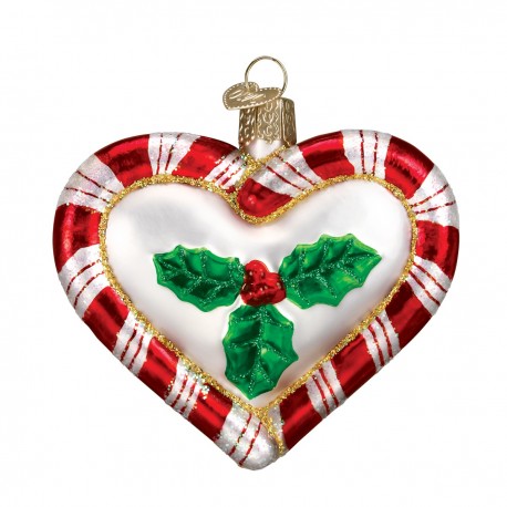 Peppermint Heart Old World Christmas Ornament