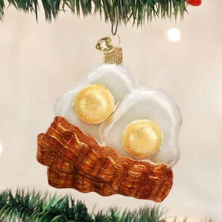 Bacon and Eggs Old World Christmas Ornament