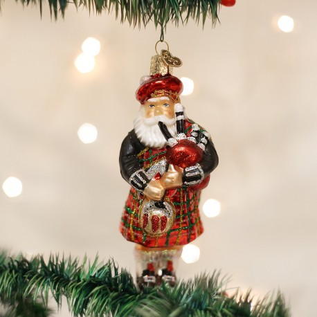 Highland Santa Old World Christmas Ornament