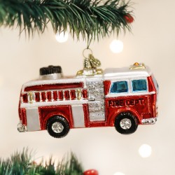 Fire Truck Old World Christmas Ornament