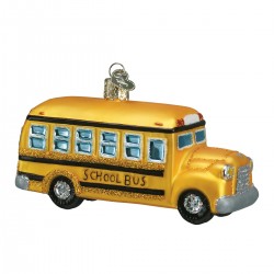 School Bus Old World Christmas Ornament