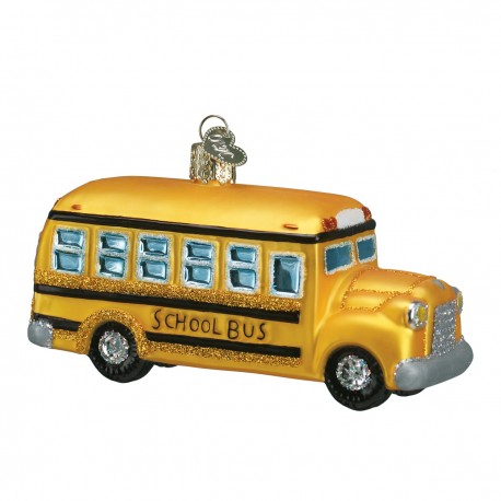 School Bus Old World Christmas Ornament