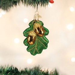 Oak Leaf with Acorns Old World Christmas Ornament
