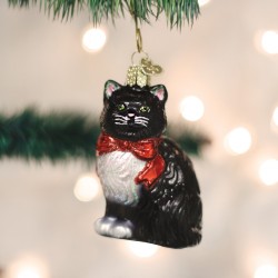 Tuxedo KItty Old World Christmas Ornament