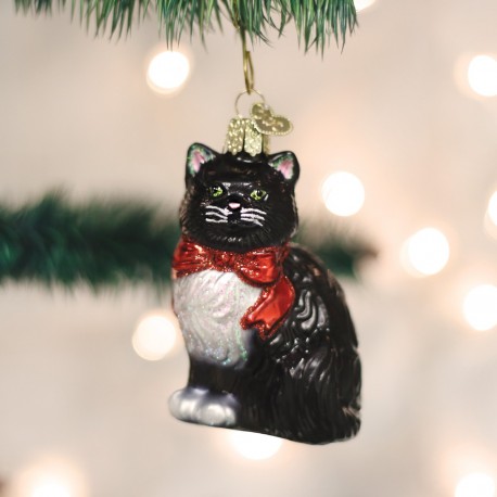 Tuxedo Kitty Old World Christmas Ornament