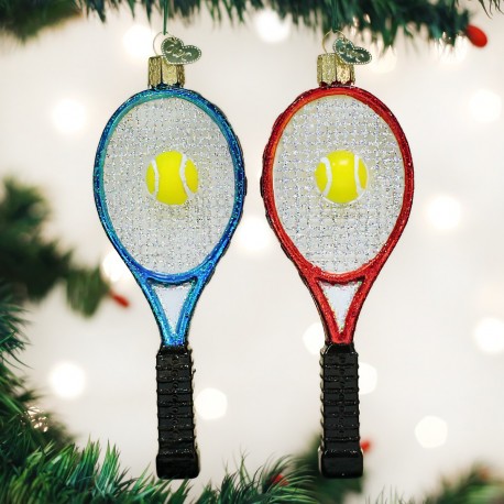 Tennis Racquet Old World Christmas Ornament