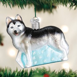 Siberian Husky Old World Christmas Ornament