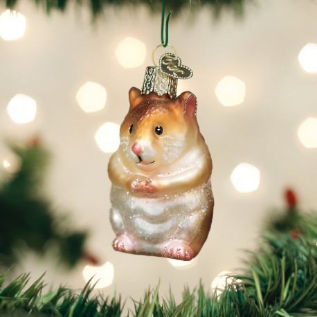 Hamster Old World Christmas Ornament