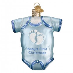 BLUE BABY ONESIE