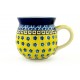 Polish Pottery Bubble Mug - 8 oz - Sunburst