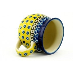 Polish Pottery Bubble Mug - 8 oz - Sunburst