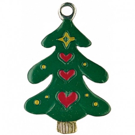 Tree with Heart Pewter Ornament