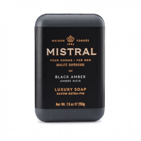 Mistral Bar Soap, Black Amber