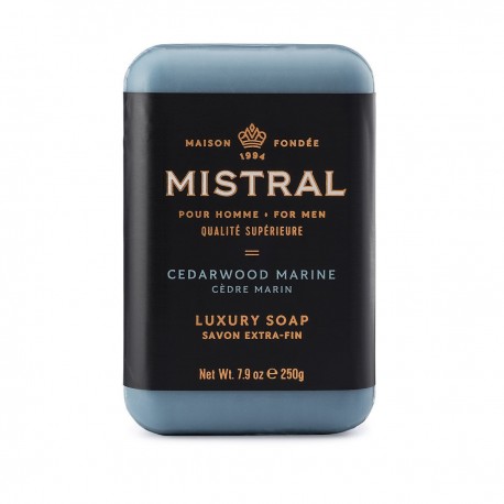 Mistral Bar Soap, Cedarwood Marine