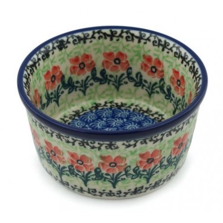 Polish Pottery Bowl - 4" - Maraschino