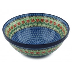 Polish Pottery Bowl - 9" - Maraschino