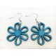 Wooden Flower Earrings