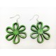 Wooden Flower Earrings