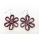 Wooden Flower Earrings