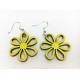 Wooden Flower Earrings