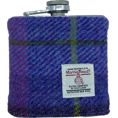 Tweed-Wrapped Flask - Purples
