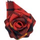 Tartan Rose Brooch