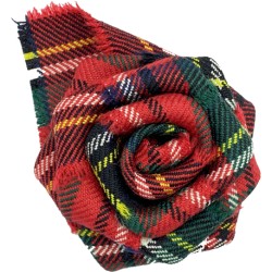 Tartan Rose Brooch in a Variety of Tartans