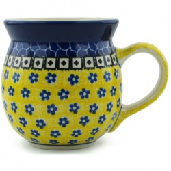 Polish Pottery Bubble Mug - 16 oz - Sunburst