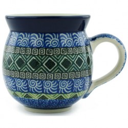 Bubble Mug - 12 oz - Aztec Blue and Green