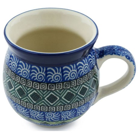 Bubble Mug - 12 oz - Aztec Blue and Green