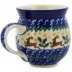 Bubble Mug - 12 oz - Reindeer Holly