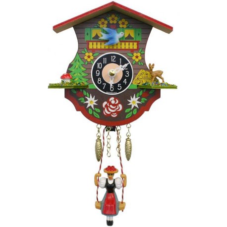 Engstler Quartz Clock with Swinging Girl