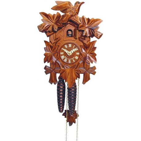 Small Engstler One-Day Mechanical Cuckoo Clock with Bird