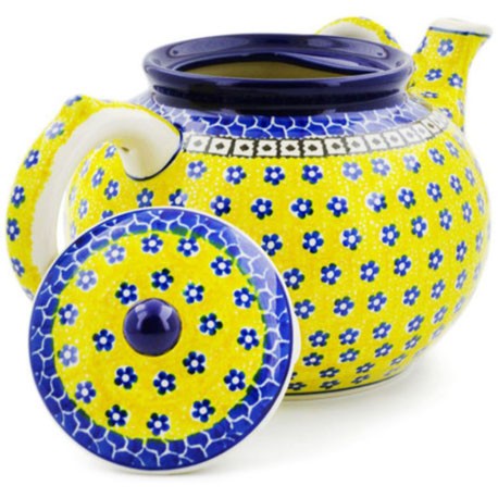 Polish Pottery Tea or Coffee Pot - 61 oz. - Sunburst