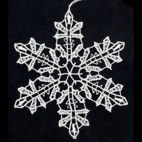 Lace Ornament - Snowflake B