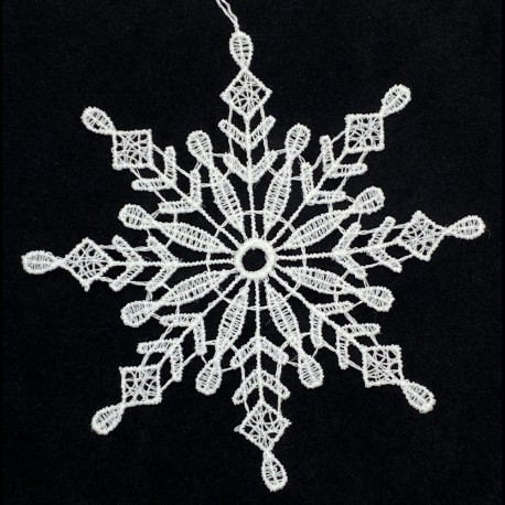 Lace Ornament - Snowflake D