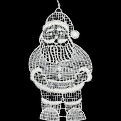 Lace Ornament - Santa