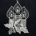 Lace Ornament - Three Candles
