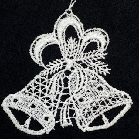 Lace Ornament - Two Bells