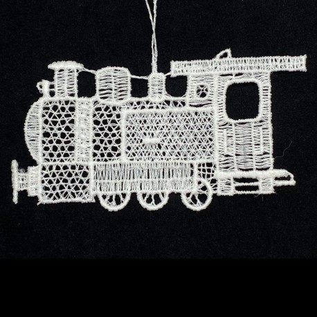 Lace Ornament - Train