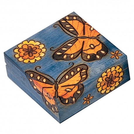 Polish Wooden Box - Butterflies