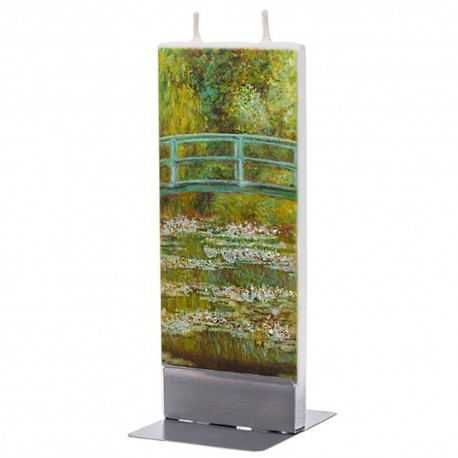 Flat Candle - Japanese Footbridge by Monet